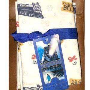 Pottery Barn Polar Express Pillowcases Cotton Set of 2 King 40 x 20in. Holiday